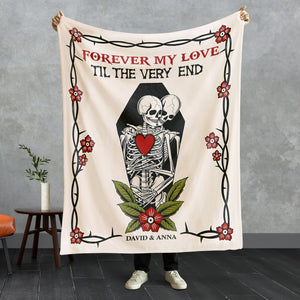 Personalized Gifts For Couple Blanket Forever My Love - Blankets - GoDuckee
