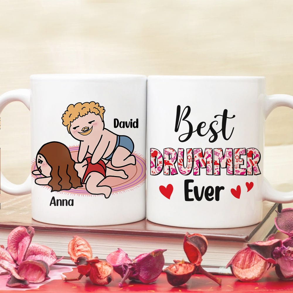 Best Drummer Ever Personalized Funny Coffee Mug Gift For Couple - Coffee Mug - GoDuckee