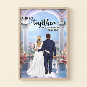 Couple, And So Together We Built a Life We Loved, Personalized Light Picture Frame, Couple Gifts, 02PGPO230823HH - Poster & Canvas - GoDuckee