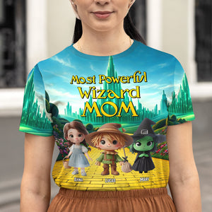Personalized Gifts For Mom Shirt 04katn250225 Most Powerful Wizard Mom - AOP Products - GoDuckee