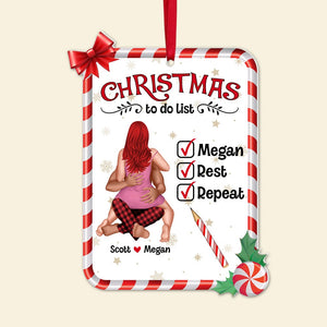 Couple, Christmas To Do List, Personalized Ornament, Christmas Gift For Couple - Ornament - GoDuckee