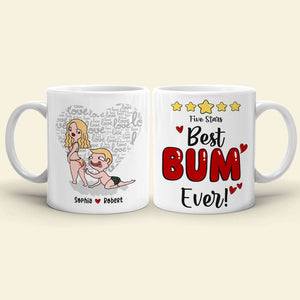 Best Bum Ever, Personalized Couple Mug, Gift For Couple - Coffee Mug - GoDuckee