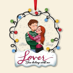 Personalized Love Ornament, Christmas Gifts For Couple, 02NAPO101123HH - Ornament - GoDuckee