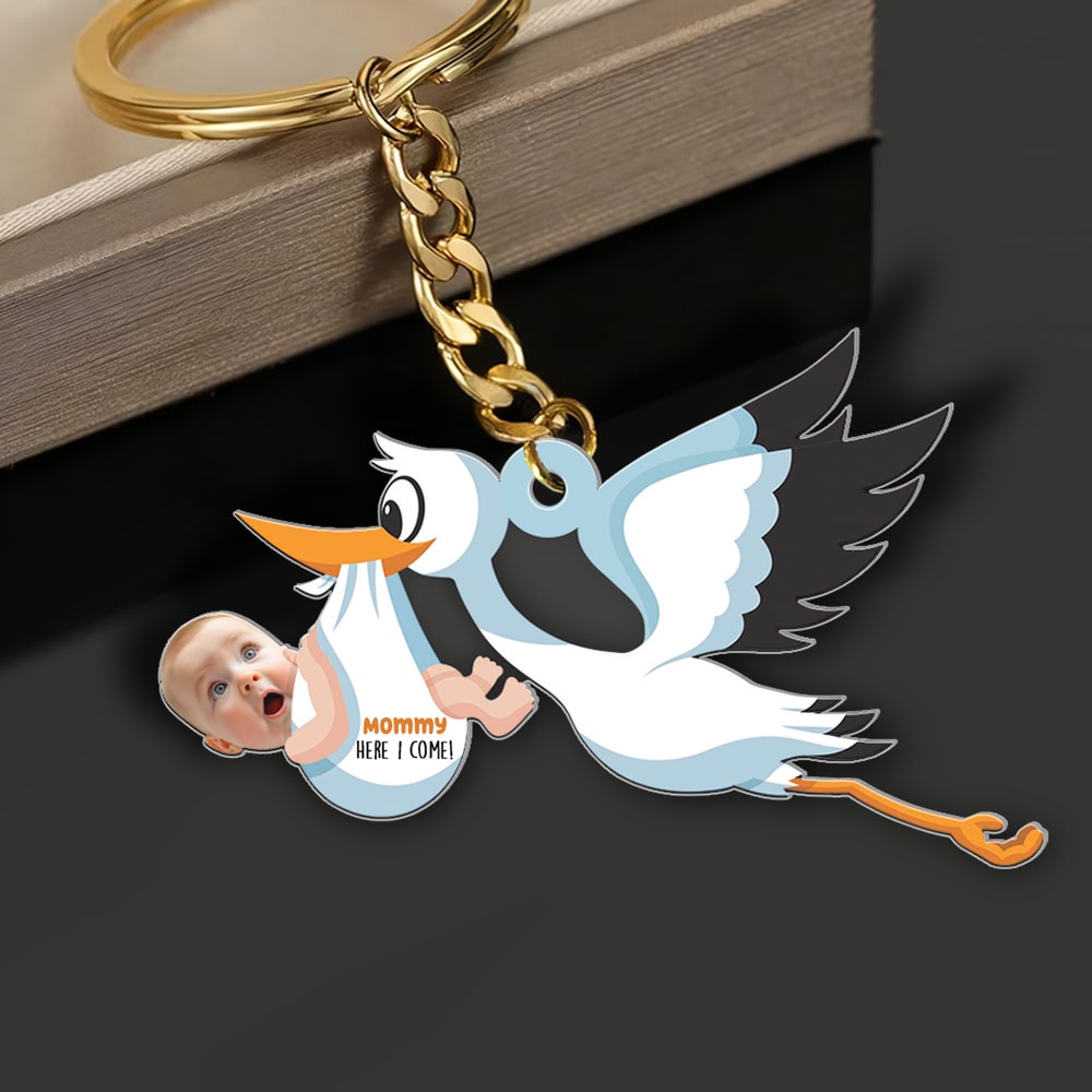 Custom Photo Gifts For Mom Keychain Mommy Here I Come - Keychains - GoDuckee