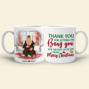 Couple, I Mean Merry Christmas, Personalized Coffee Mug, Christmas Gifts For Couple, 04QHPO300923HH - Coffee Mug - GoDuckee