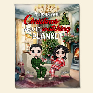 Personalized Blanket - Christmas Movie Watching Blanket - Chirstmas Gift For Couple - 02TOPO171123HH - Blanket - GoDuckee