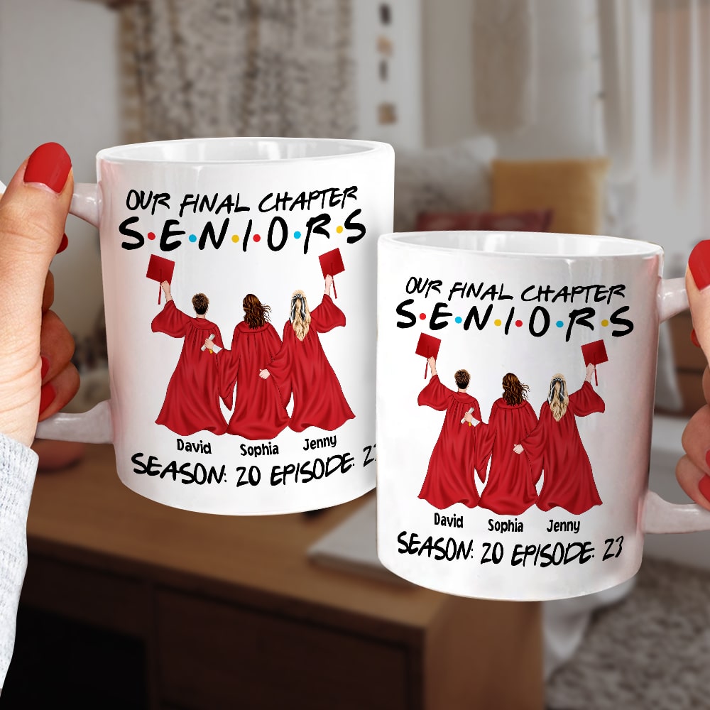 Our Final Chapter Seniors, Personalized Coffee Mug, Gift For Graduated Friends - Coffee Mug - GoDuckee