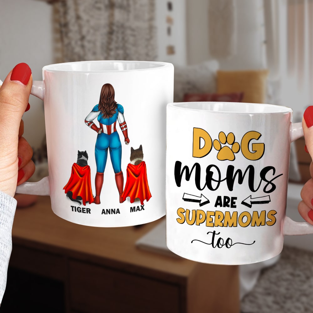 Dog, Best Dog Mom, Personalized Shirt, Gift For Dog Lovers, 01DNTN210423TM - Coffee Mug - GoDuckee