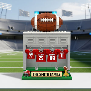 Football Family Plaque - Personalized Gifts For Family 03ohtn060625 - Shaped Plaques - GoDuckee