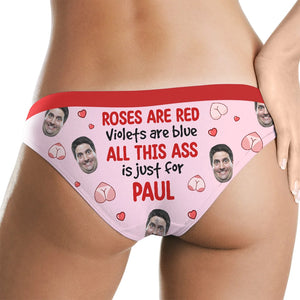 Personalized Gifts For Her Women's Brief All This Ass Is Just For - Boxer Briefs - GoDuckee