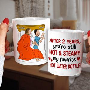 Hot and steamy, Custom Photo Coffee Mug, Valentine Gifts, Gifts For Couples - Coffee Mug - GoDuckee