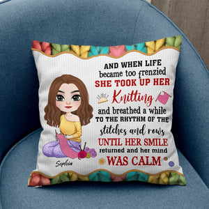 Personalized Gifts For Knitting Girl Pillow 04natn010824hh - Pillow - GoDuckee