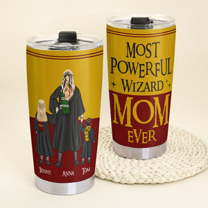 Personalized Gifts For Mom Tumbler Most Powerful Wizard Mom Ever 01ohtn270224tm Mother's Day Gifts - Tumbler Cups - GoDuckee