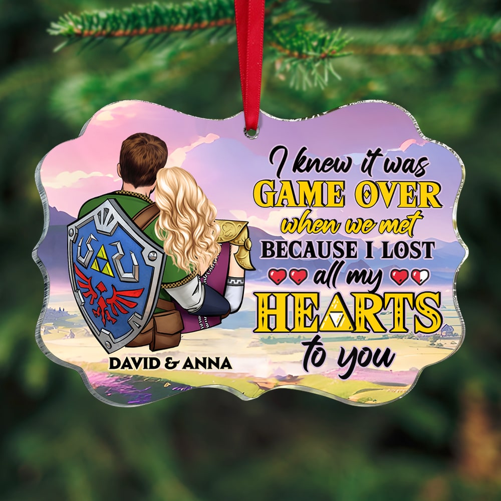 I Lost All My Heart For You, Personalized 02NATN061123HH Couple Ornament, Christmas Gifts - Ornament - GoDuckee