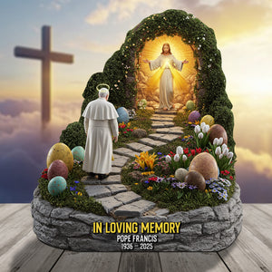 In Loving Memory Of Pope Francis Acrylic Plaque 04qhtn210425 - Shaped Plaques - GoDuckee