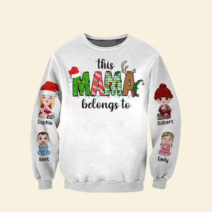 Family-Personalized Sweatshirt- Gift For Family- Christmas Gift- Family Sweatshirt [UP TO 6 KIDS] - AOP Products - GoDuckee