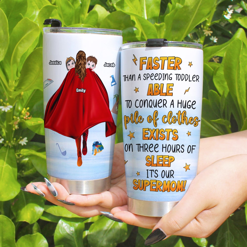 Personalized Gifts For Mom Tumbler It's Our Supermom 06QHPU060224HH Mother's Day Gifts - Tumbler Cups - GoDuckee