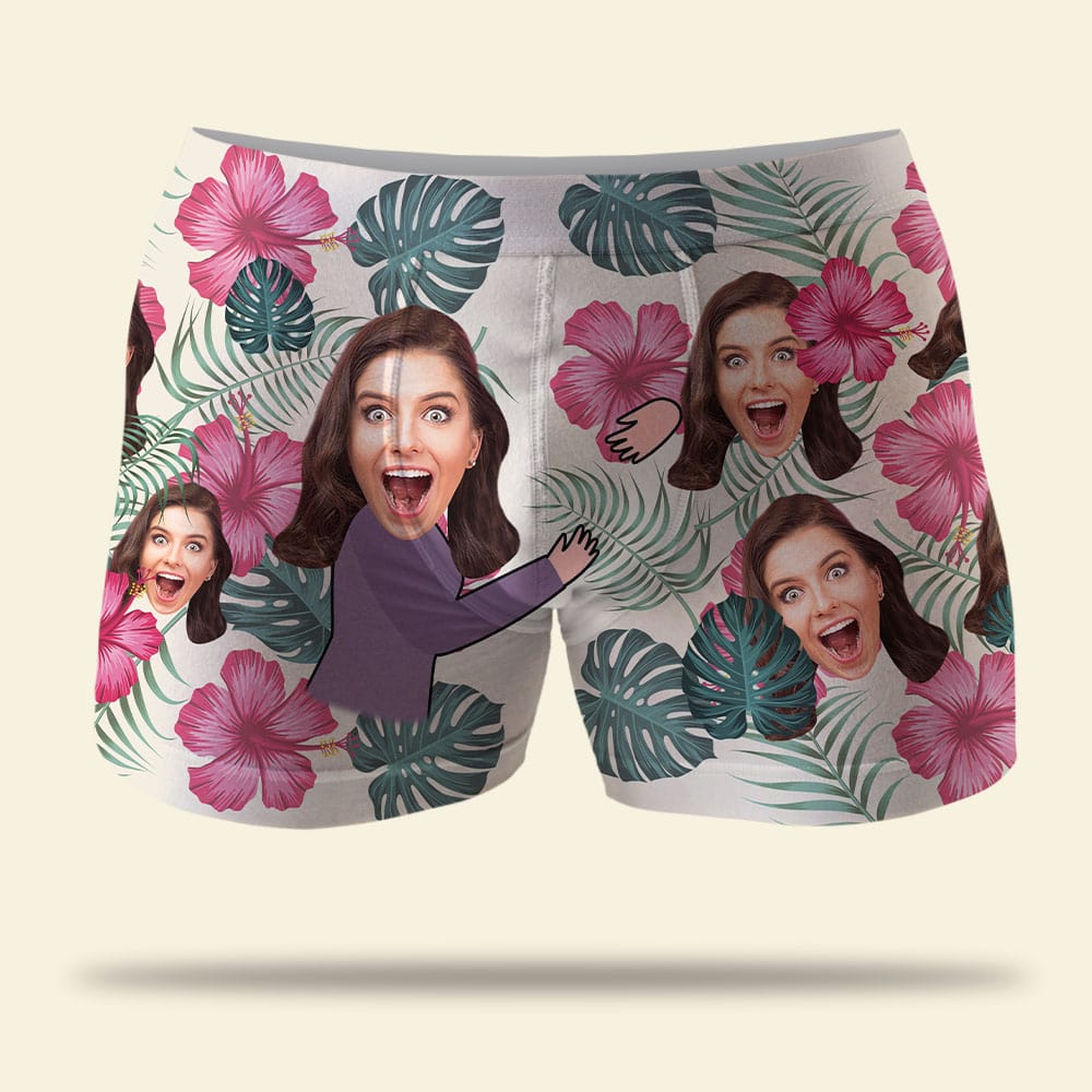 Custom Photo, Husband Boxer, Gift For Husband, 04ACPO210623 - Boxer Briefs - GoDuckee