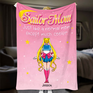 Personalized Gifts For Mom Blanket Just Like A Normal Mom 03toqn260224hh - Blankets - GoDuckee