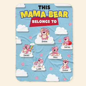 Personalized Gifts For Mom Blanket This Mama Bear Belongs To 02HTHN210224 - Blankets - GoDuckee