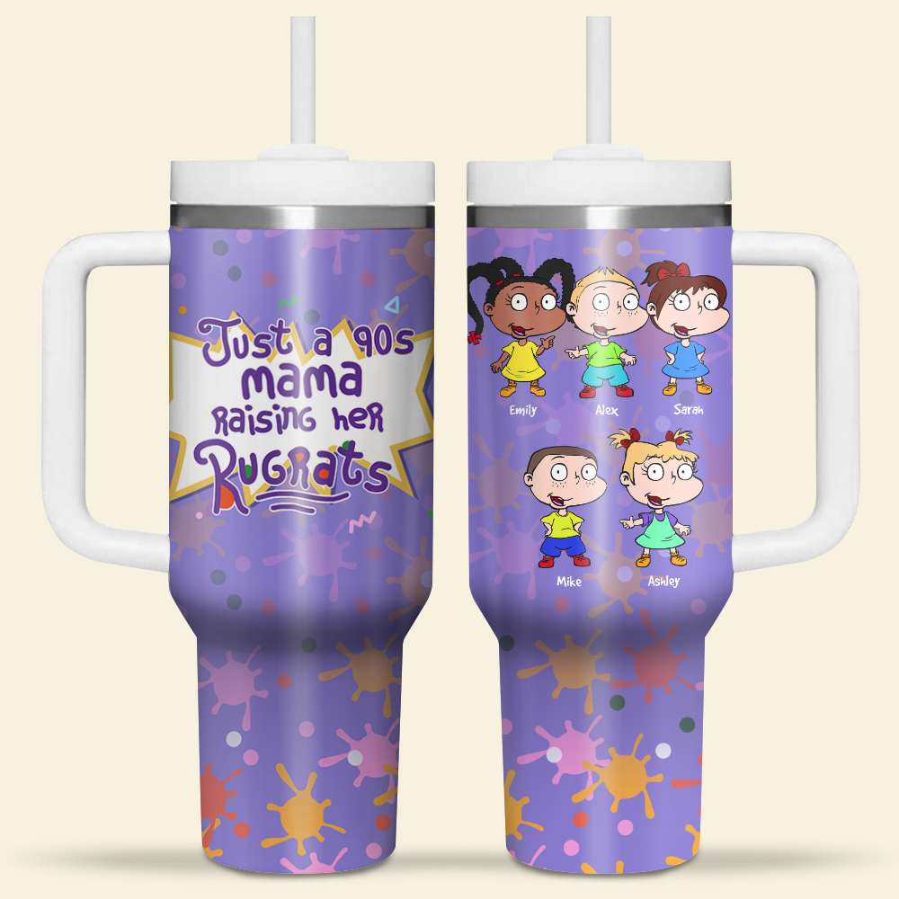 Personalized Gift For Mom 40oz Tumbler Just A 90s Mama 06NAHN090123TM - Tumbler Cup - GoDuckee