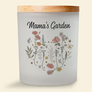 Personalized Gifts For Mom Scented Candle Mama's Garden - Scented Candle - GoDuckee