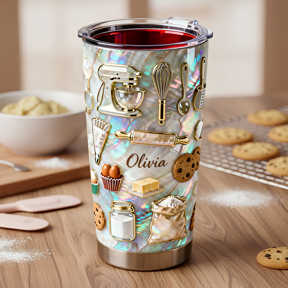 Baking 20oz Tumbler - Personalized Gifts For Baking Lovers 02padt291225 - Tumbler Cup - GoDuckee