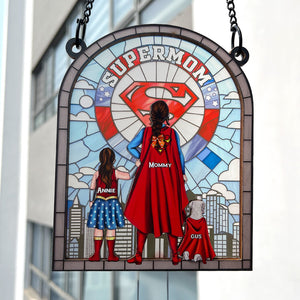 Personalized Gift For Mom Suncatcher, Strong Mom 02QHLU080325PA - Ornament - GoDuckee