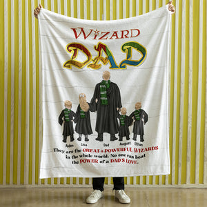 Personalized Gifts For Mom Blanket Wizard Mom 04HUDT270324TM - Blankets - GoDuckee