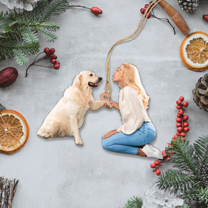 Custom Photo Gifts For Dog Lovers, Upload Photo Christmas Ornament 04pgxx290824 - Ornament - GoDuckee