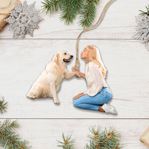 Custom Photo Gifts For Dog Lovers, Upload Photo Christmas Ornament 04pgxx290824 - Ornament - GoDuckee