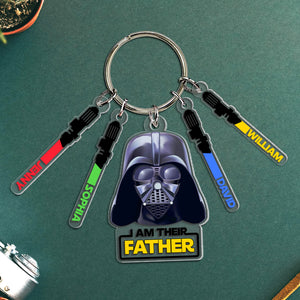 Personalized Gifts For Dad Keychain Lightsword Kids 06NATN031224 - Keychains - GoDuckee