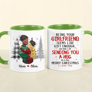 A Hug In A Mug - I Love You, Personalized Accent Mug, Gifts For Couple - Coffee Mug - GoDuckee