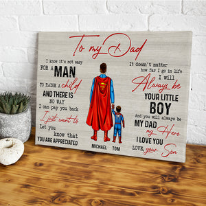 Personalized Gifts For Dad Canvas Print 01natn070524pa Father's Day - Canvas Print - GoDuckee