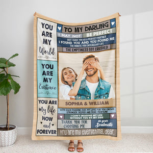 Personalized Gifts For Couple Blanket You Are My Life Now And Forever - Blanket - GoDuckee