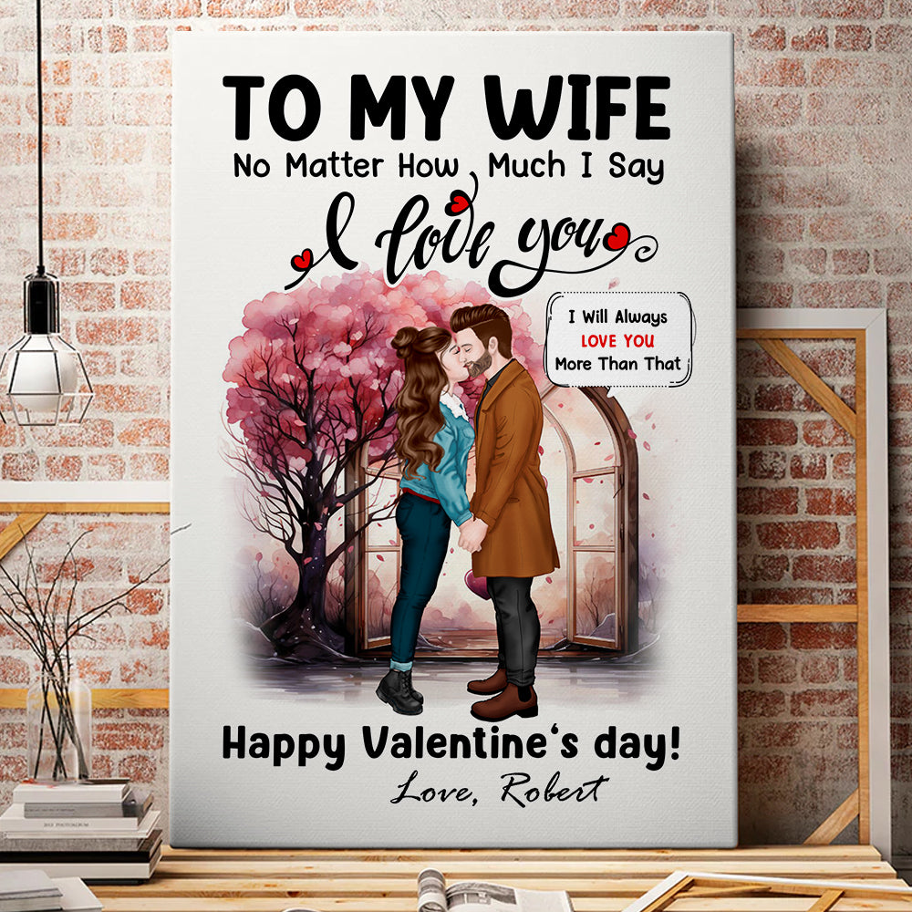 I Will Always Love You, Personalized Canvas, Kissing Couple Gifts - Poster & Canvas - GoDuckee