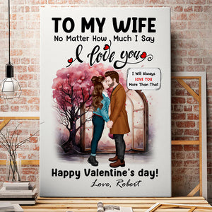 I Will Always Love You, Personalized Canvas, Kissing Couple Gifts - Poster & Canvas - GoDuckee