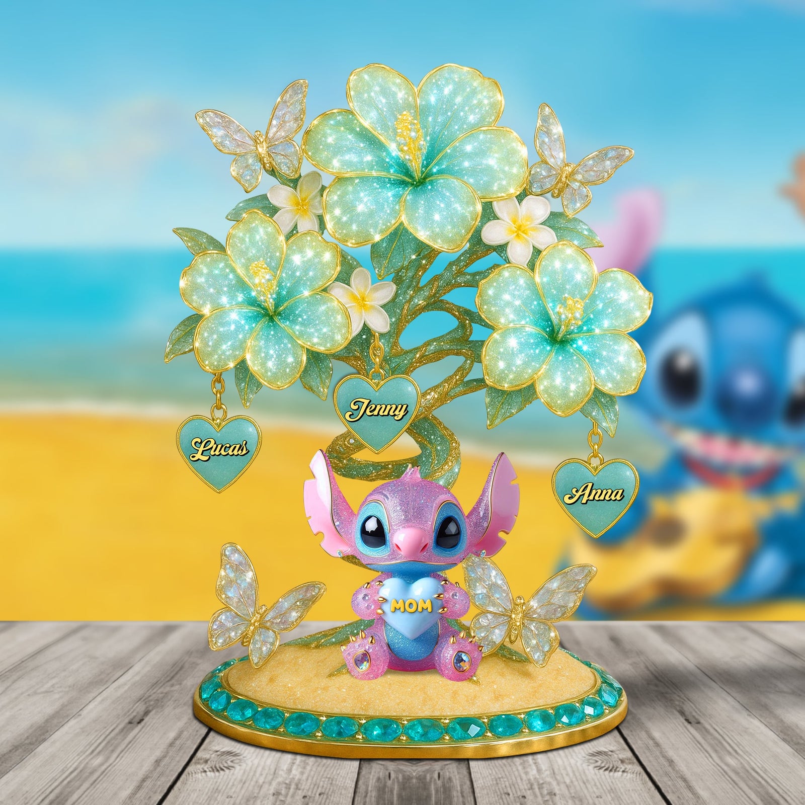 Cartoon Character Plaque Personalized Gifts For Mom 01ohtn240425 - Shaped Plaques - GoDuckee