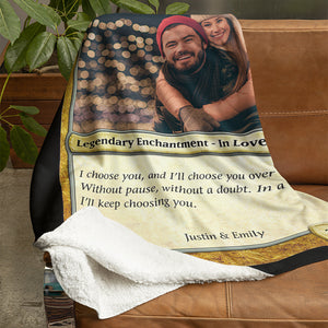 Couple I'll Keep Choosing You, Personalized Blanket Upload Image, Gift For Him/Her - Blanket - GoDuckee