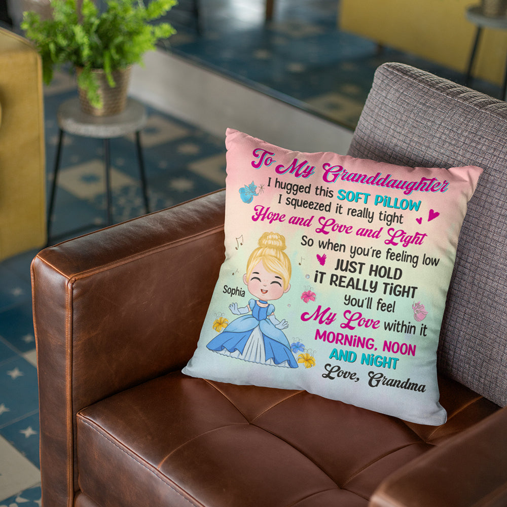 Gift For Grandkids Personalized Princess/Prince Square Pillow CC-04NATN050823HA - Pillow - GoDuckee