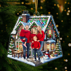 Custom Photo Gifts For Family Ornament 04DGLU240924 Family Christmas - Ornament - GoDuckee