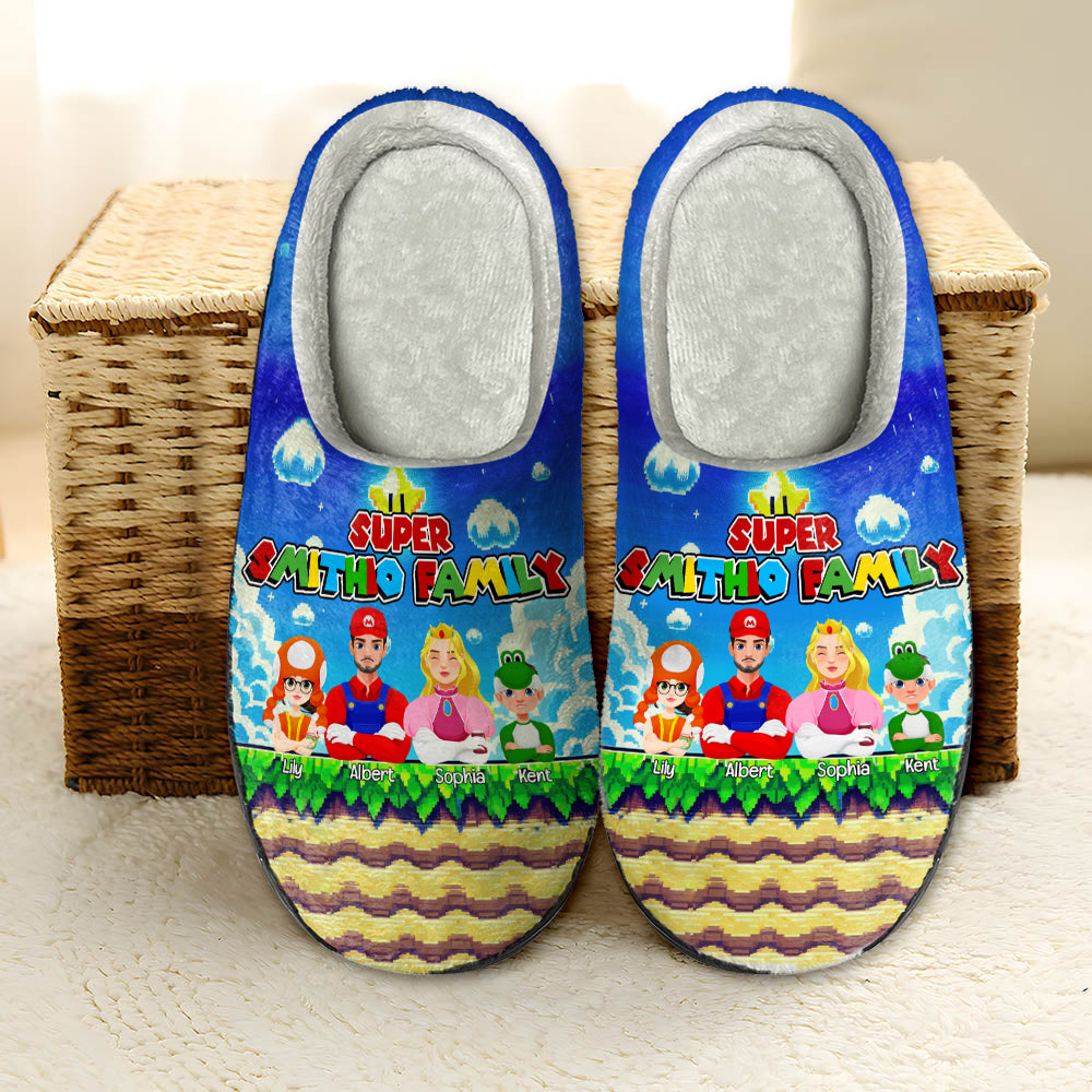 Personalized Gifts For Family Christmas Slippers 05XQLU160924PA - Shoes - GoDuckee