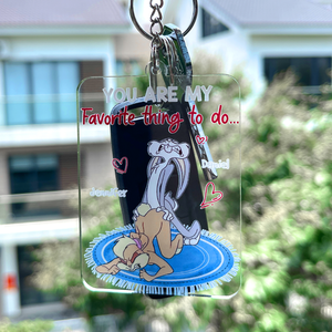 Personalized Gifts For Couple Keychain You Are My Favorite Thing 042ohqn290124 - Keychains - GoDuckee