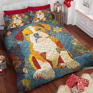 Boxers Dog Christmas Quilt Bed Set Gifts For Dog Lovers 04HUDT081124 - Blanket - GoDuckee