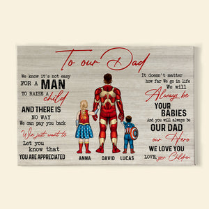 Personalized Gifts For Dad Canvas Print 01natn070524pa Father's Day - Canvas Print - GoDuckee