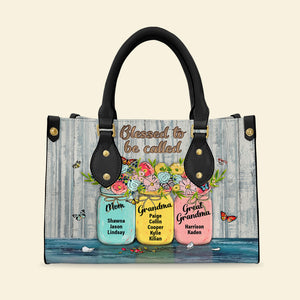 Personalized Gifts For Mom Leather Bag 09HUDT200424 Mother's Day - Leather Bags - GoDuckee
