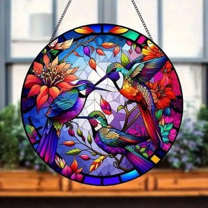 Hummingbird Suncatcher Ornament Window Decor 12acxx280824 - Ornament - GoDuckee