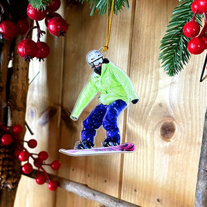 Personalized Custom Photo Ornament, Christmas Gift For Snowboarding Lovers, TT - Ornament - GoDuckee