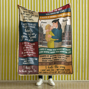 I Hate It When You Lie, Personalized Blanket, Gifts For Couple 01KAPU011223DA - Blanket - GoDuckee