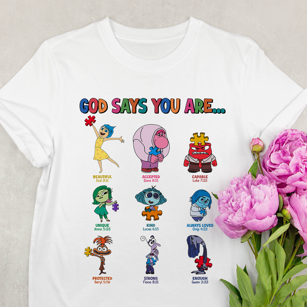 Gifts For Autistics Shirt 02hutn240225 God Say You're Beautiful, Strong And Unique - Shirts - GoDuckee